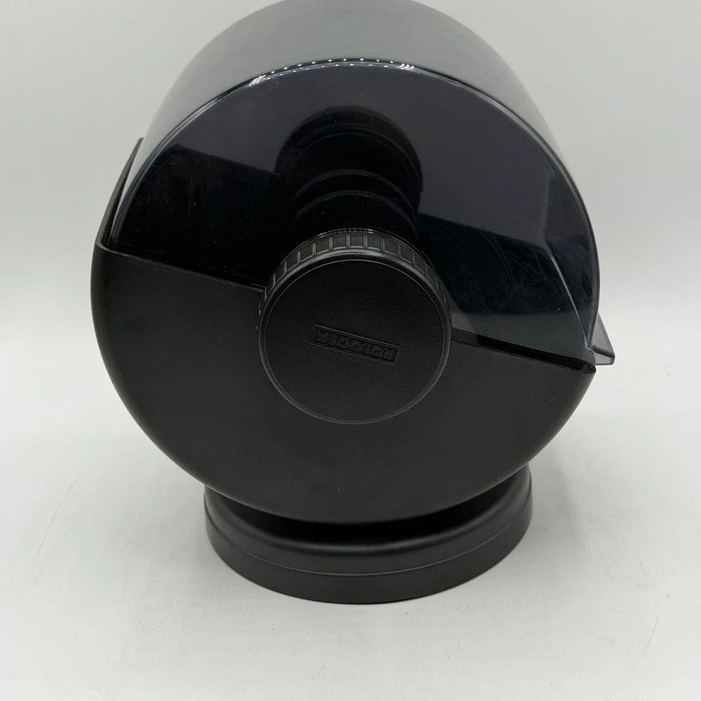 Rolodex Nsw-24c Black Covered Rotary Card File Swivel Holds 500 B1